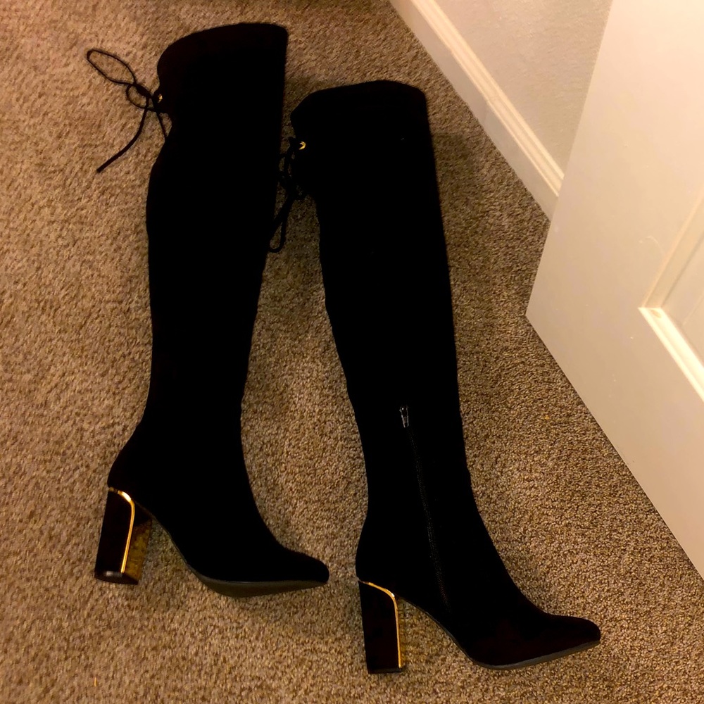 NWOB Fashion Nova Over The Knee Boots, size 10.